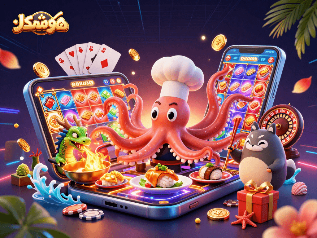 Experience the excitement with هوشمندکار as the animated characters engage in vibrant casino gameplay.