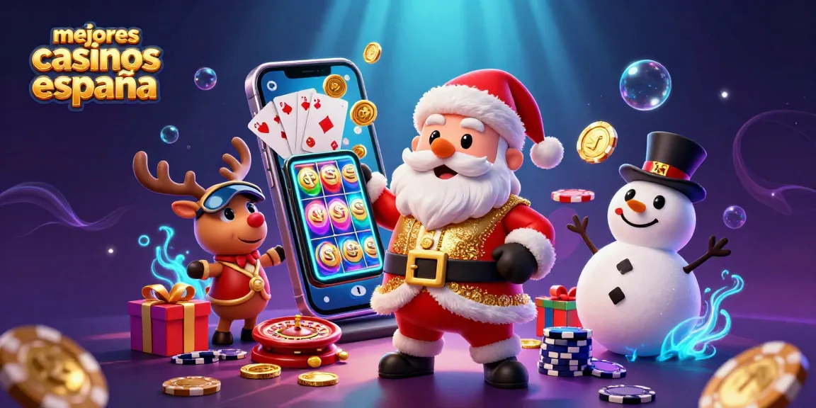 Juega en los mejores casinos en España con un Santa Claus 3D y su estilo festivo, mientras exploras tragamonedas emocionantes.
