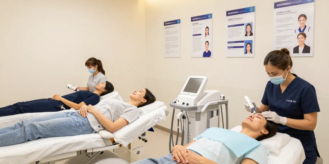 専門の医療脱毛+クリニックでの医療脱毛治療、知識豊富なスタッフと清潔で歓迎する環境を強調しています