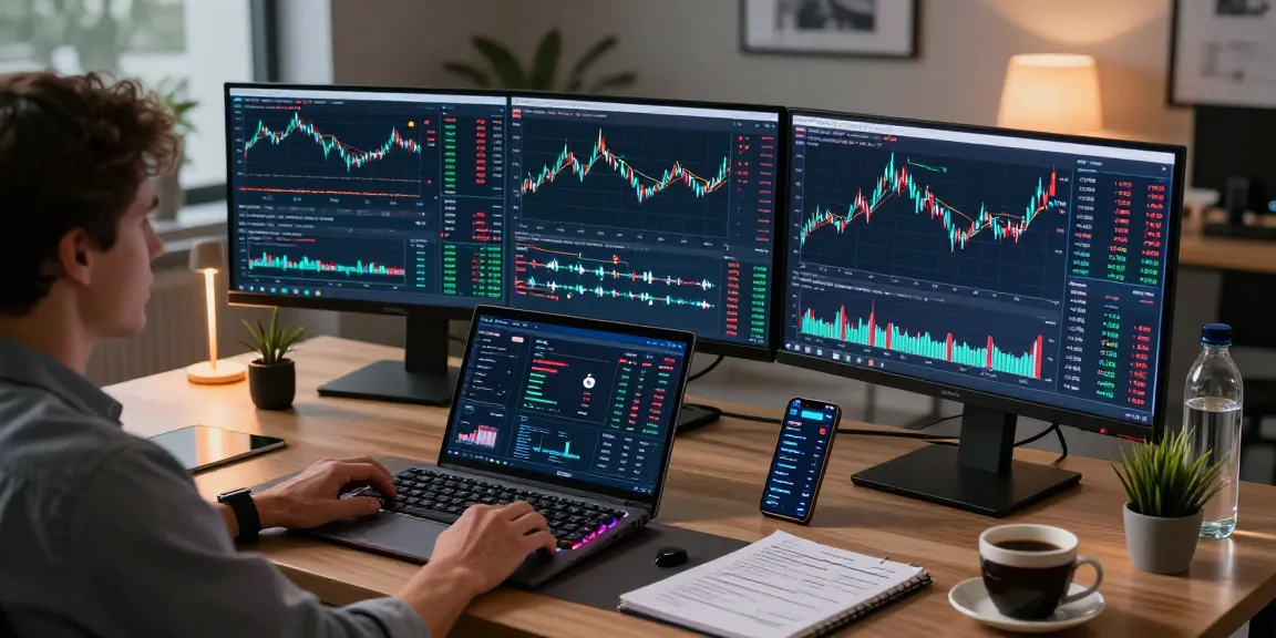 Stockton Rush net worth analysis within a professional crypto trading workspace with advanced tech tools and live trading charts.