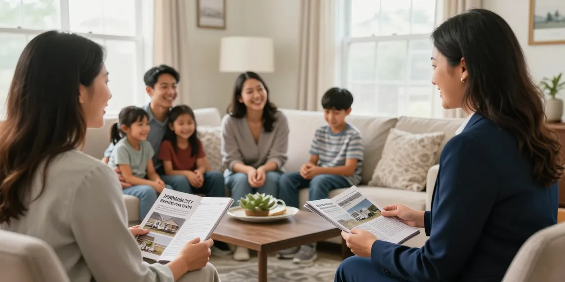 Trusted home buyers in Johnson City TN reviewing offers in a local real estate setup.