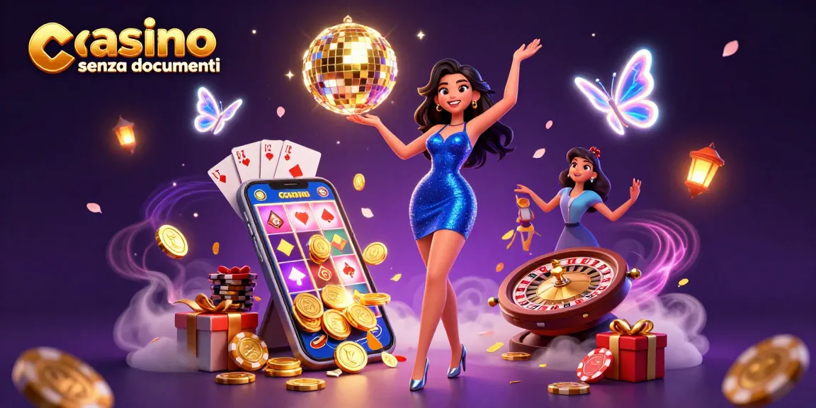 Vivi un'esperienza di gioco emozionante al casino senza documenti con scene dinamiche piene di elementi di gioco vibranti e personaggi abbaglianti.
