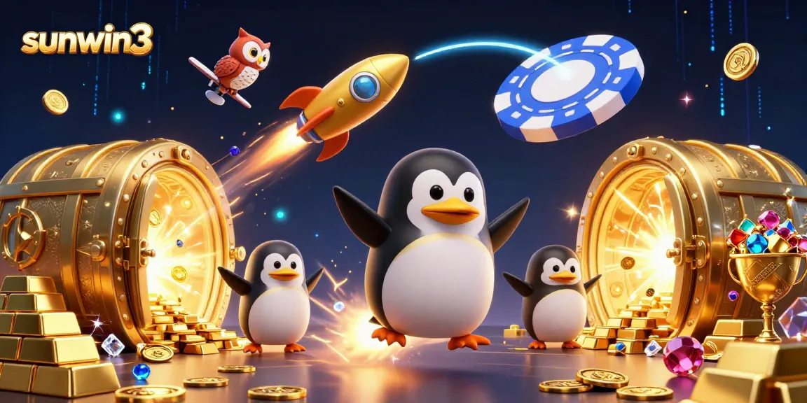 Spin to win with sunwin3 in a vibrant 3D casino universe filled with treasures and excitement.