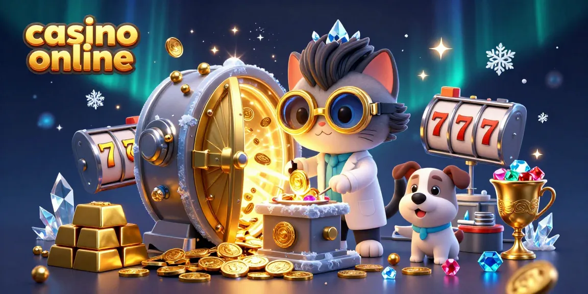 Sloturi online captivante la casino online, cu 3D mad scientist cat și dog în lab, aur și gemuri!