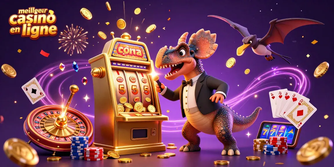 Gagnez gros au meilleur casino en ligne avec un jackpot et des pièces d'or scintillantes.