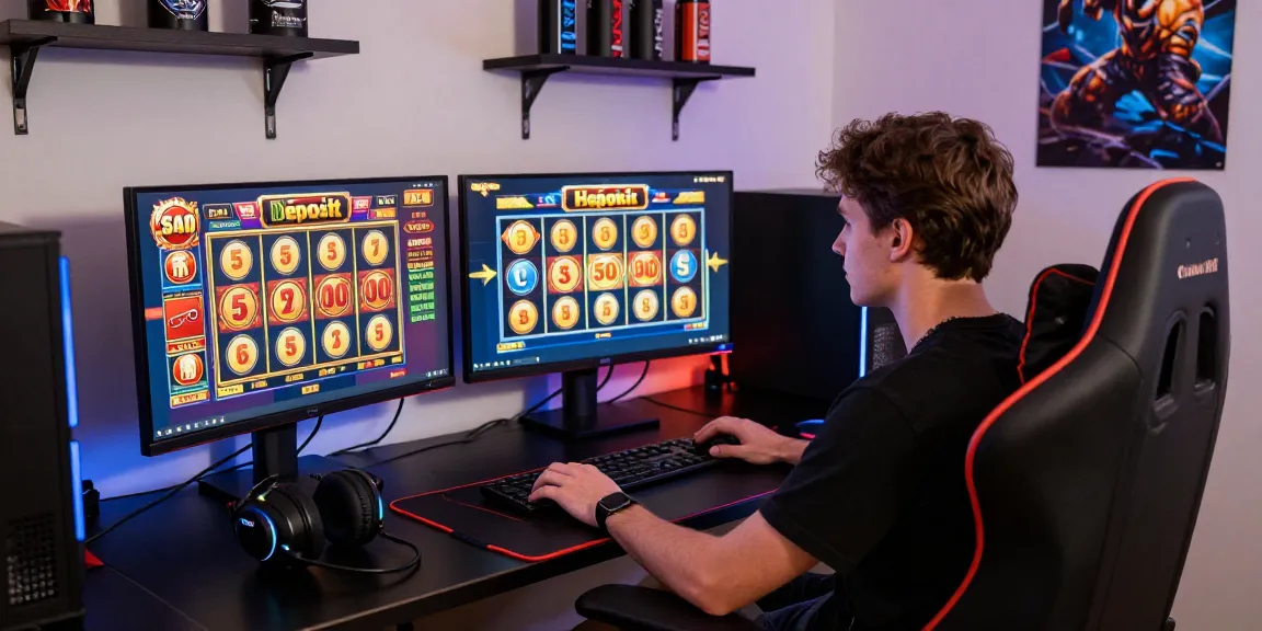 Engaging online gaming setup showcasing slot deposit 5000 with vibrant visuals and immersive atmosphere.
