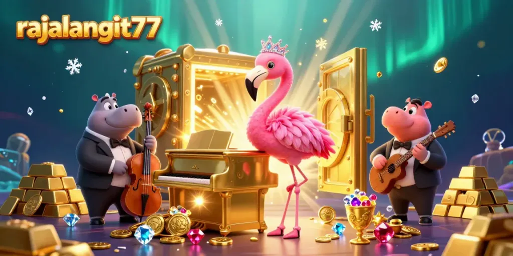 Menyaksikan momen seru di rajalangit77 dengan penyanyi flamingo kasino dan hippo bassis.