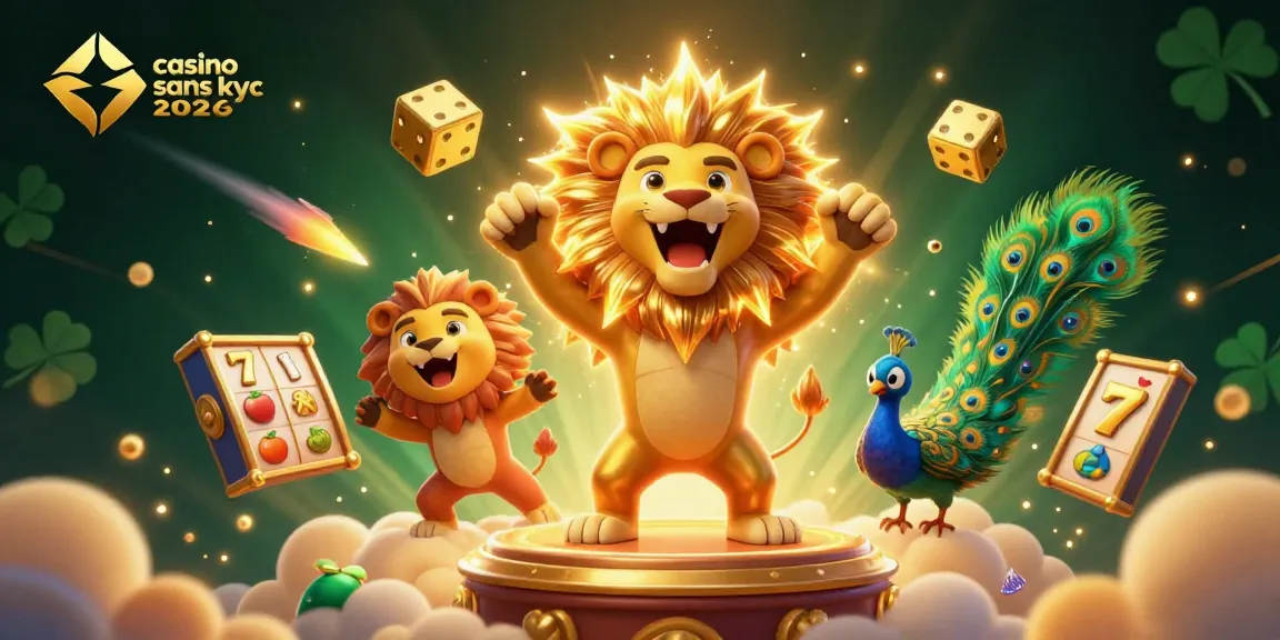 Gagnez avec casino sans kyc 2026, illustration d'une scène de jeu dynamique, mettant en vedette des personnages et des éléments de casino