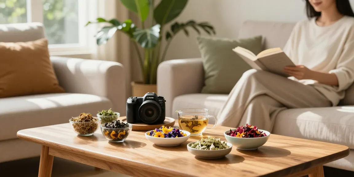 Experience relaxation with aromatic herbal potpourri in a cozy setting.