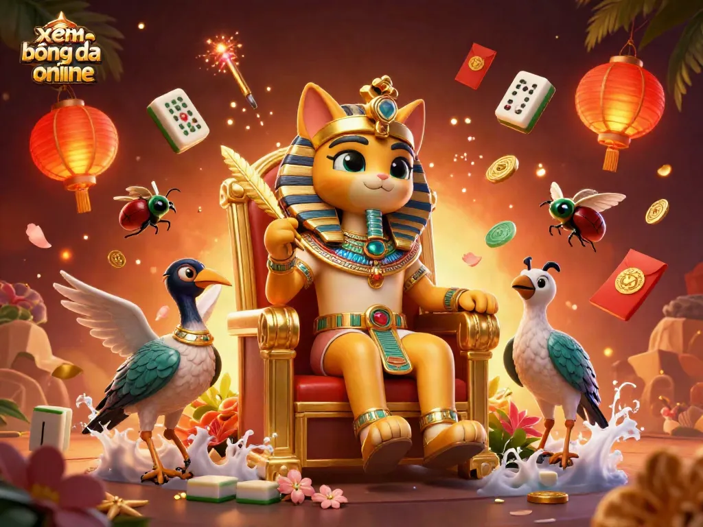 Engage with xem bóng đá online through dynamic illustration showcasing vibrant casino elements.