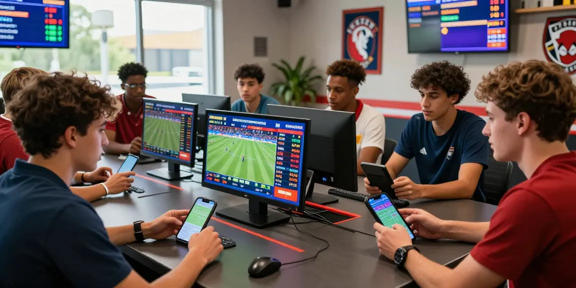 Engaging betting scene at Bola88 showcasing real-time odds and diverse bettors using Link Alternatif Bola88.