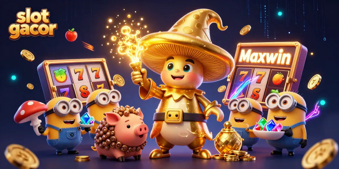 Menangkan slot gacor dengan keberuntungan dari penyihir emas dan simbol jackpot yang menggemaskan.
