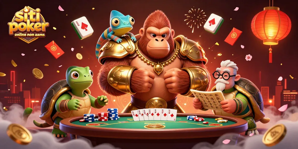 Siti poker online non AAMS: goditi l'azione del poker con personaggi unici e dettagli colorati.