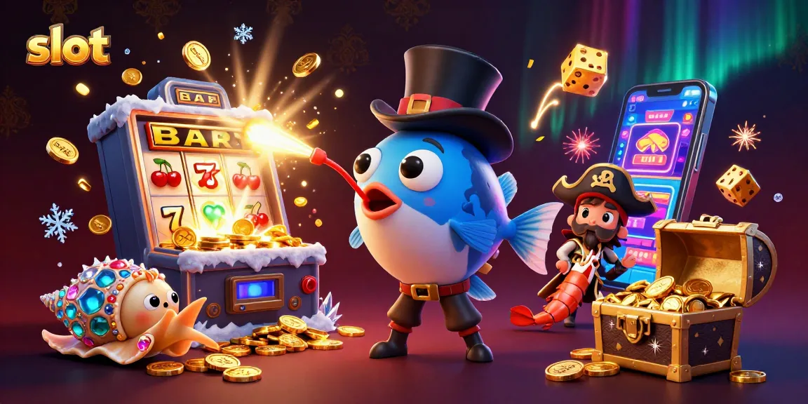 Experience thrilling slot action with a dynamic scene featuring glittering coins and jackpot symbols.