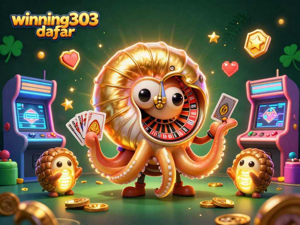 Win big with winning303 daftar as colorful characters embrace gaming excitement and casino magic