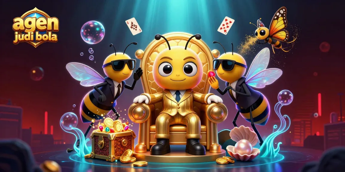 Engage in agen judi bola with the bumblebee mob boss and dynamic casino elements in an underwater scene.