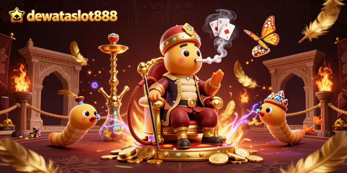 Taruhan yang menarik dengan dewataslot888 di ilustrasi kasino 3D yang kaya detail dan warna.