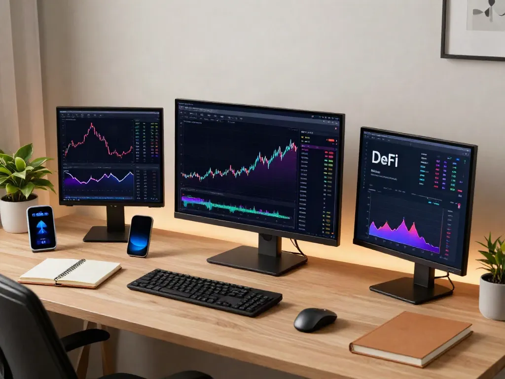 Level 2 market data API displayed on trading screens in a professional cryptocurrency workspace.