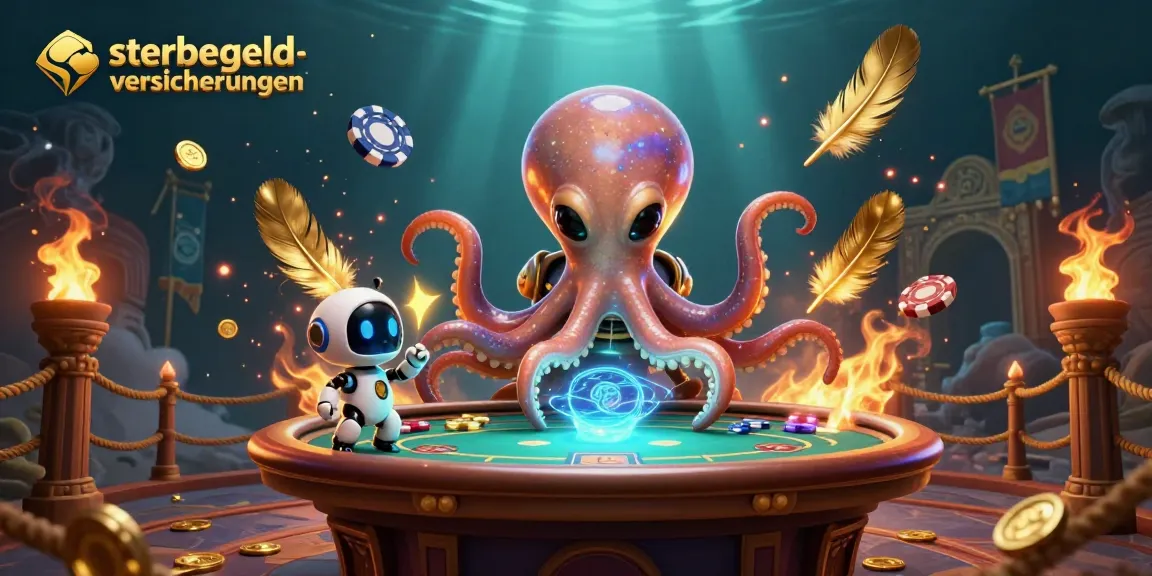 Experience thrilling winnings at sterbegeld-versicherungen with alien octopus poker action.