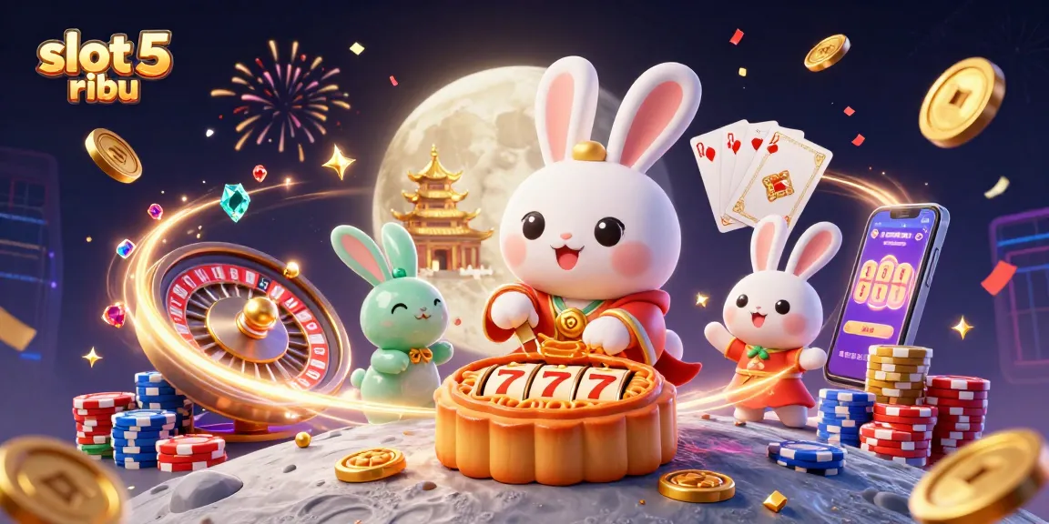 Experience exciting slot 5 ribu gaming with golden coins, vibrant characters, and dynamic action in this captivating scene.