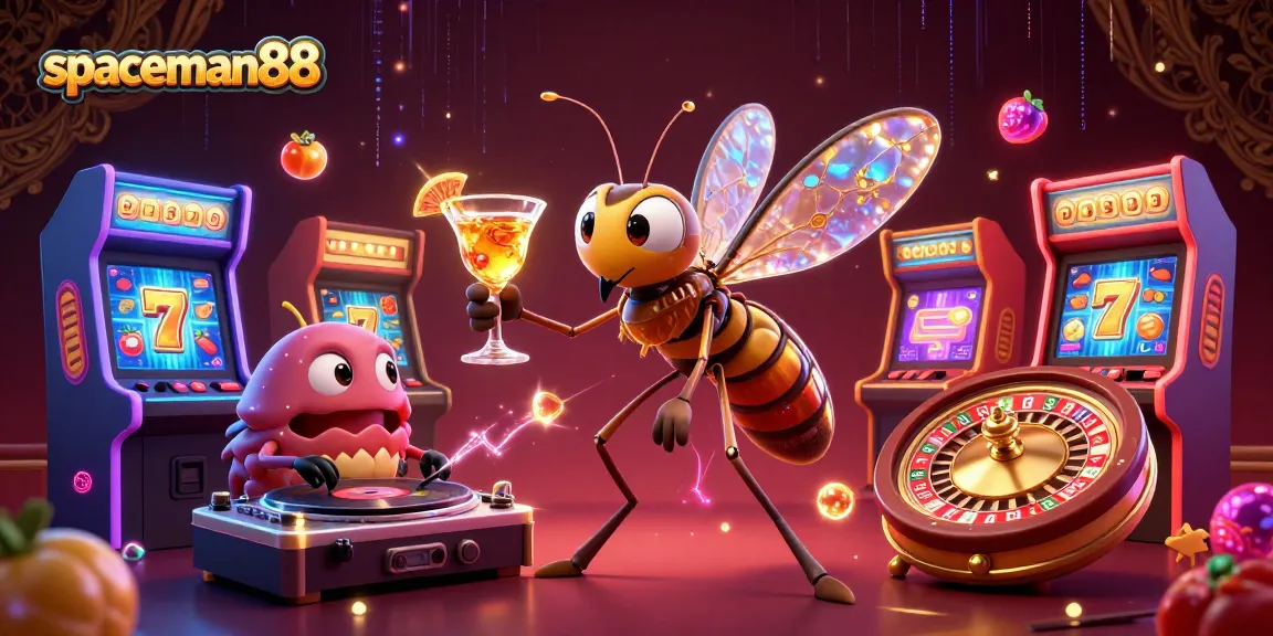 Experience exciting wins at spaceman88 with animated casino characters and vibrant gaming elements.