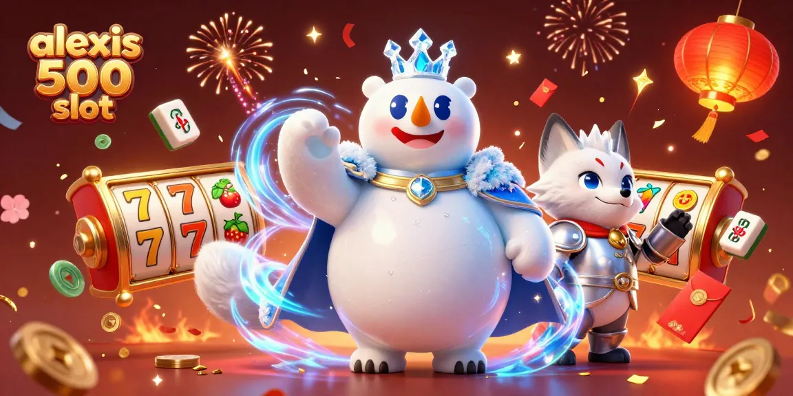 Engage with the thrilling alexis 500 slot amid dazzling, festive casino elements.