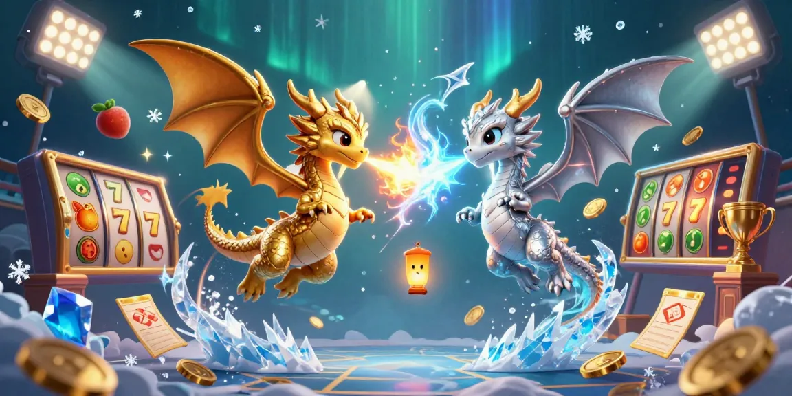 Experience the thrill of slot zeus with golden dragons and dynamic slot elements in a magical casino scene.