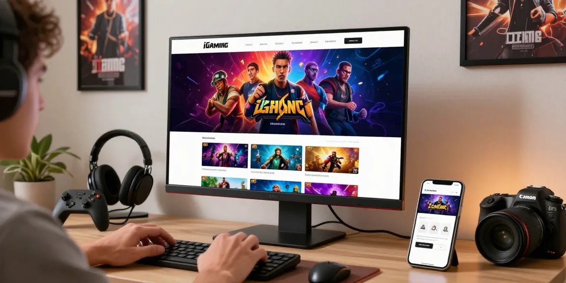 NAGA2000 user engaging with iGaming platform in a modern home office.